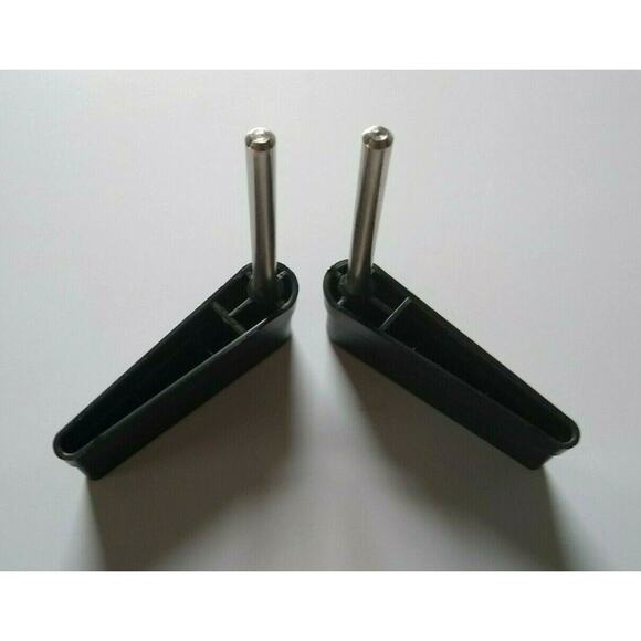 Pinball Machine Flipper Bat Set Of 2 With Star Logo Black Color 3" With Shaft - Picture 3 of 4